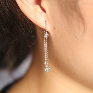 Dangling Sterling Silver Earrings